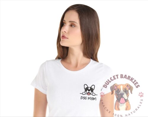 Playera Dog Mom Bordada